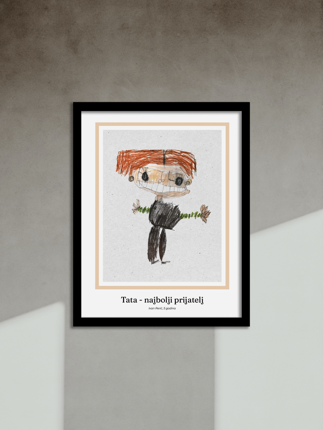 poster od crteža u boji, personalizirani poster