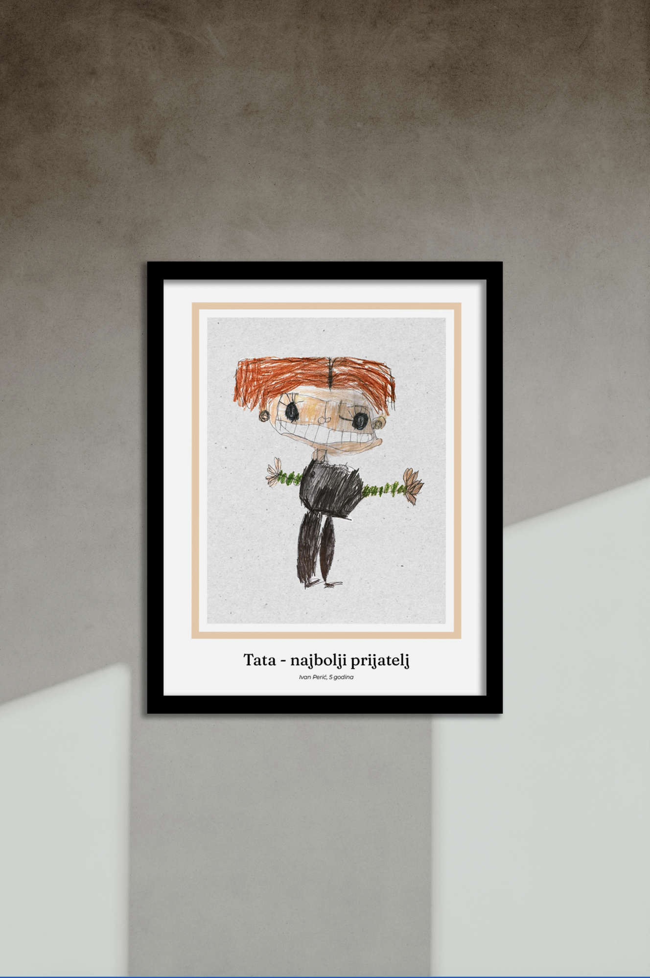 poster od crteža u boji, personalizirani poster