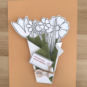 A3 podloga za uokvirivanje – uspomena od dječjeg poklona za Majčin dan